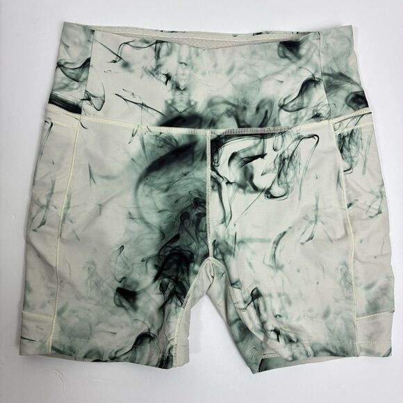 CALIA by Carrie Underwood Pants - Calia Stay Powerful Biker Athletic Shorts Marble White Sz M Gym Workout Runner